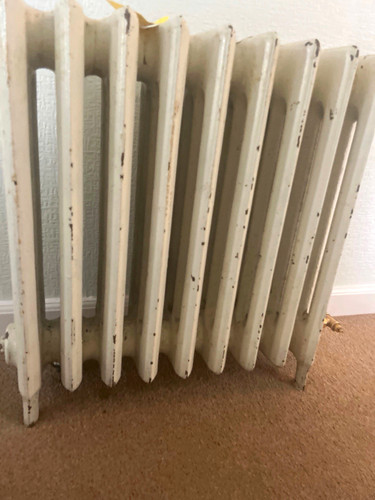 Vintage cast iron radiator - vintage,