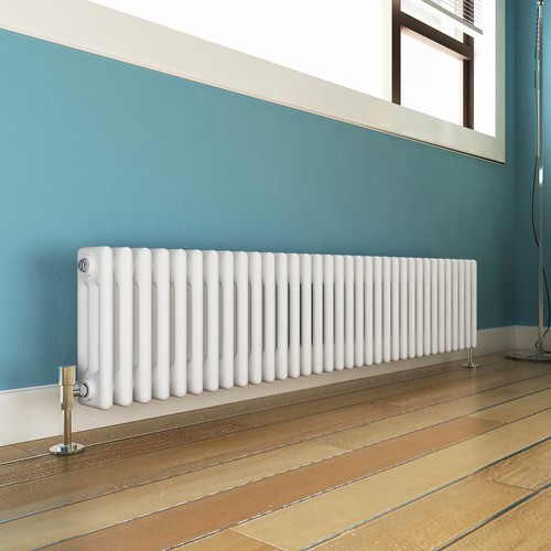 White traditional radiators - white,