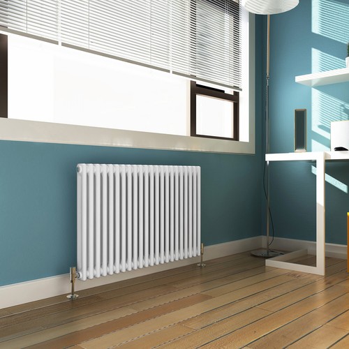 White traditional radiators - white,