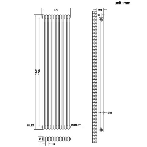 Traditional column white - traditional, 2