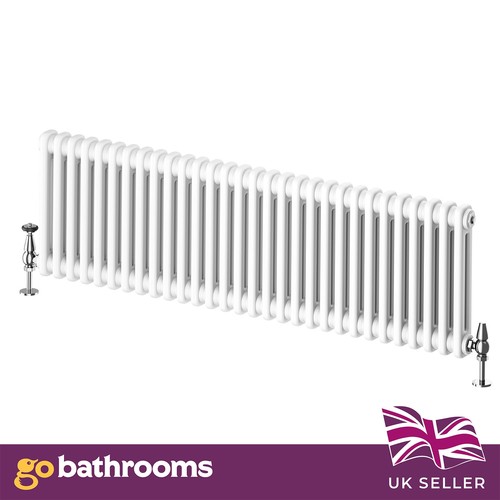 White traditional column - white,