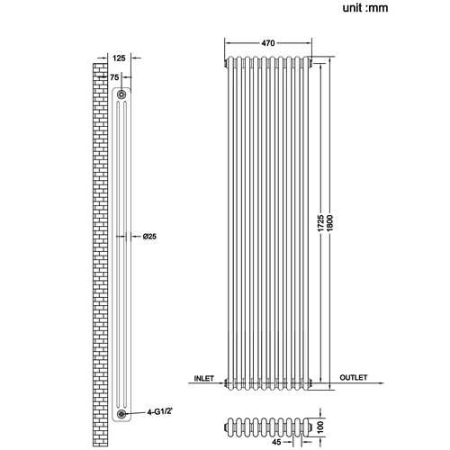 Traditional column white - traditional, 2