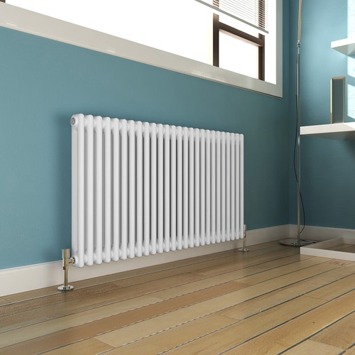 White traditional radiators - white,