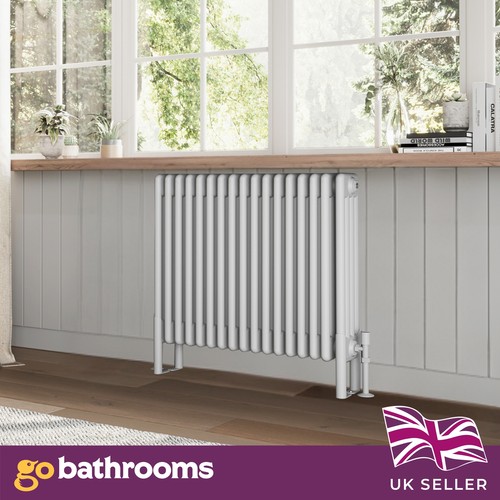 White traditional column - white,