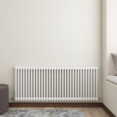 White radiator vertical - white,