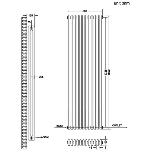 Traditional column white - traditional,