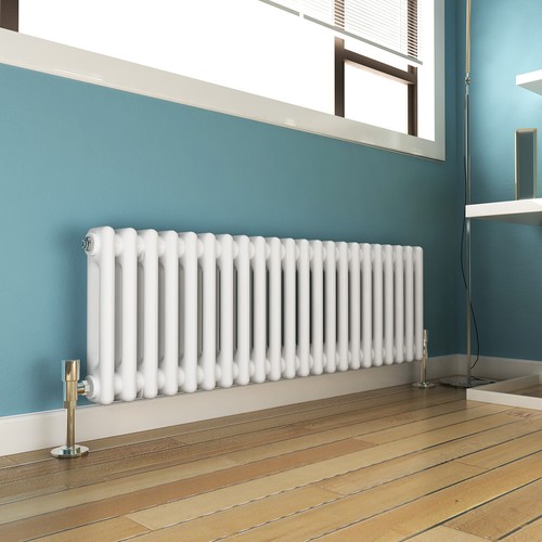 White traditional radiators - white,