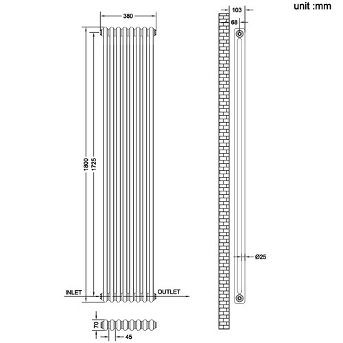 Traditional column white - traditional,
